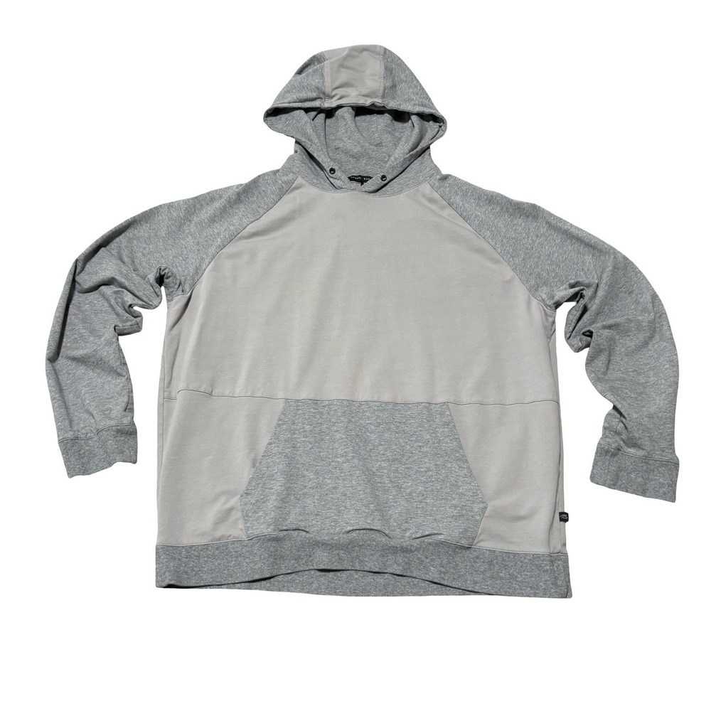 ROBERT BARAKETT Men's Gray Lightweight Pullover Hoodie Size XL 24 x 26
